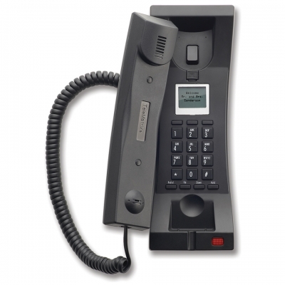 Telematrix 3300TRM-IP Trimline Black (Проводной гостиничный телефон VoIP)