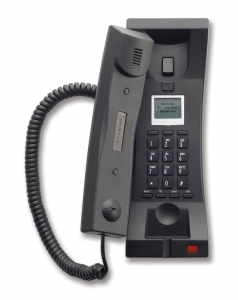 Telematrix 3302TRM-IP Trimline Black (Проводной гостиничный телефон VoIP)
